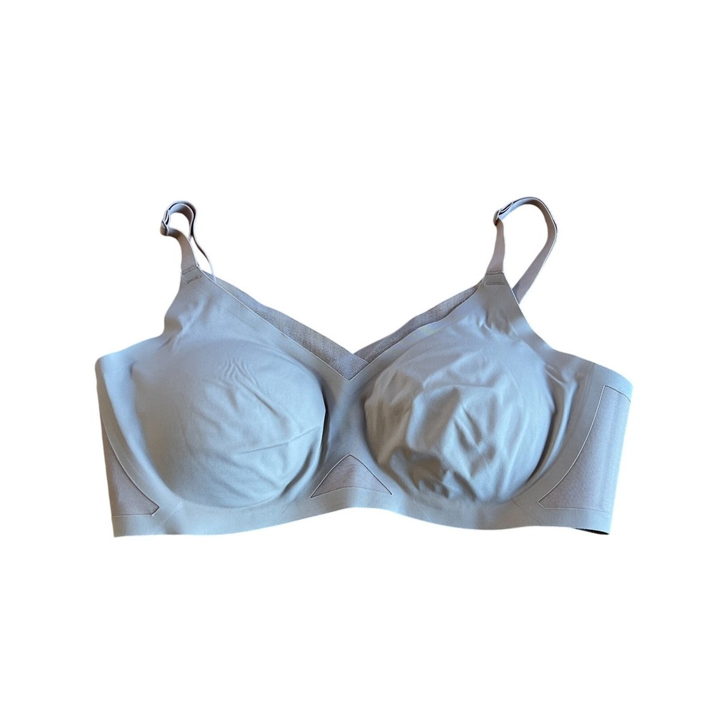 Honey Love V-Neck Wireless Bra L Nude LWBR0302 Soft Support Lift Sculpt No Wire